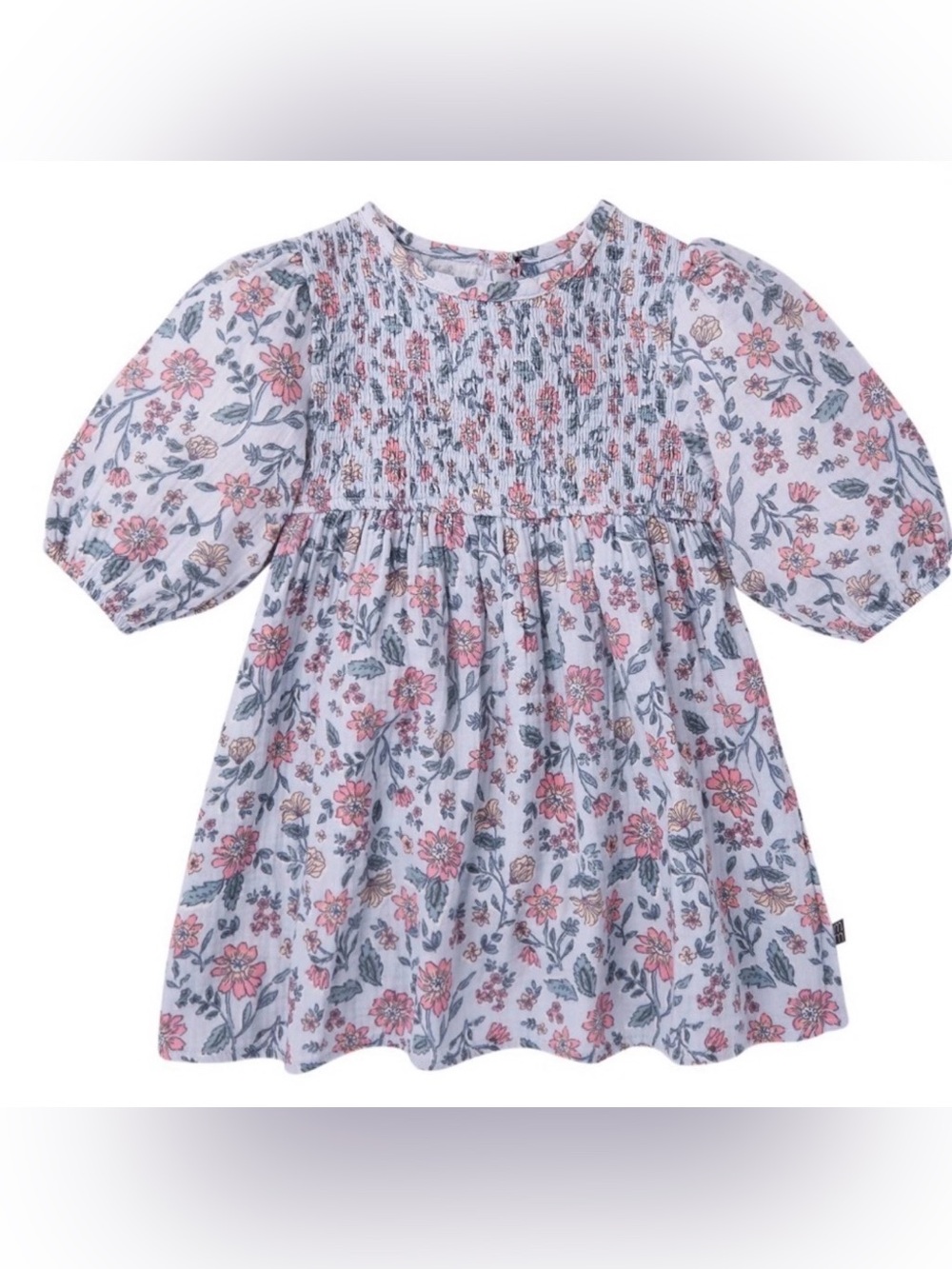 (138)Modern Moments by Gerber Toddler Girl Smocked Dress